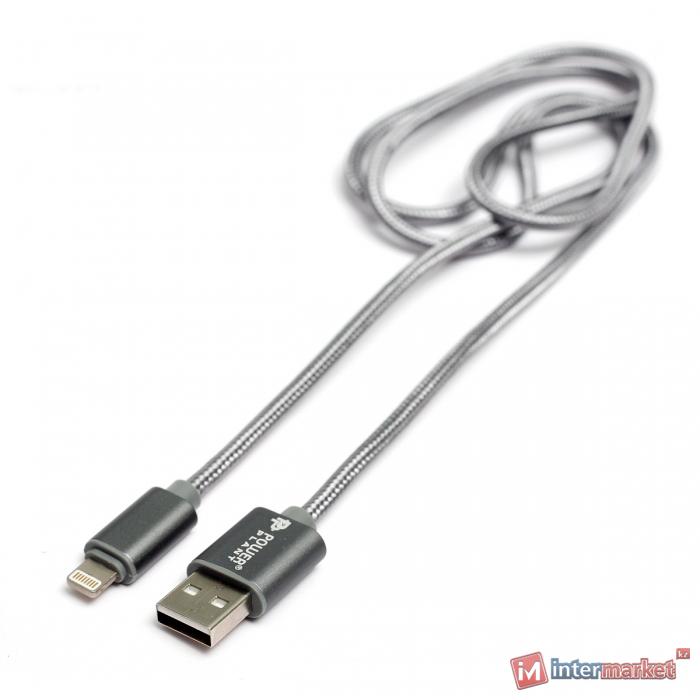 Кабель PowerPlant Quick Charge USB 2.0 AM – Lightning 1м